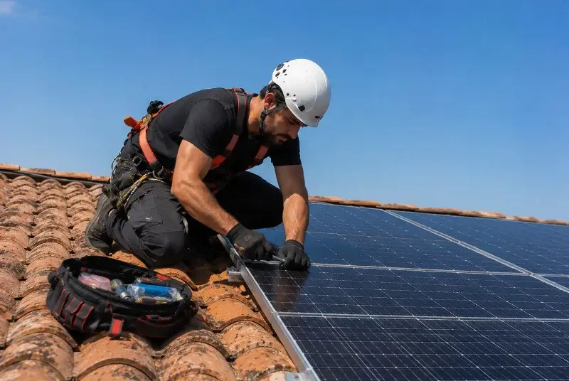 Maintenance et monitoring de panneaux solaires à Sougeal