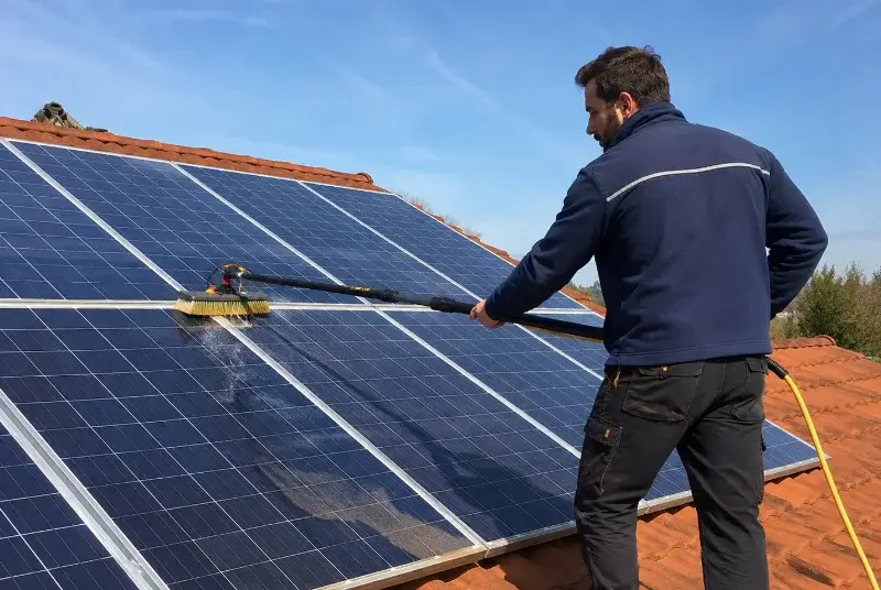 Nettoyage et entretien de panneaux solaires à Sougeal